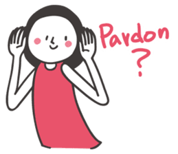 Black hair girl_Backchannel sticker #1868022