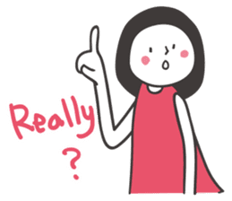 Black hair girl_Backchannel sticker #1868025