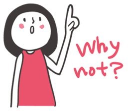 Black hair girl_Backchannel sticker #1868026