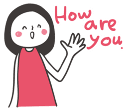 Black hair girl_Backchannel sticker #1868029