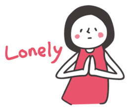 Black hair girl_Backchannel sticker #1868031