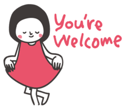 Black hair girl_Backchannel sticker #1868035