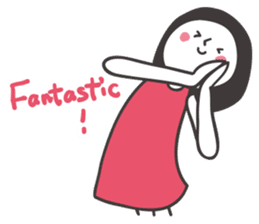 Black hair girl_Backchannel sticker #1868037