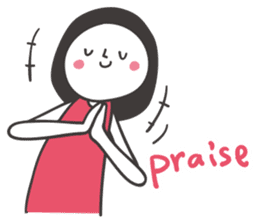 Black hair girl_Backchannel sticker #1868038