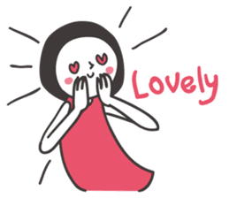 Black hair girl_Backchannel sticker #1868044