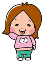 Japanese Girl & Cat sticker #1868624