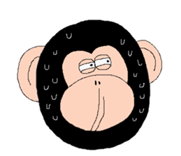 Monkey sticker. sticker #1869400