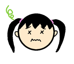 she is cute. sticker #1870630