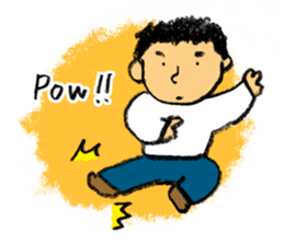 Pencil boy 2 (English) sticker #1870886