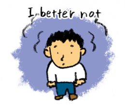 Pencil boy 2 (English) sticker #1870887