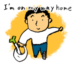 Pencil boy 2 (English) sticker #1870890