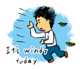 Pencil boy 2 (English) sticker #1870895