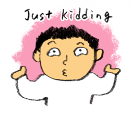 Pencil boy 2 (English) sticker #1870896