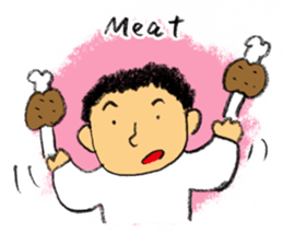 Pencil boy 2 (English) sticker #1870898