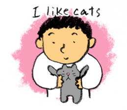 Pencil boy 2 (English) sticker #1870899