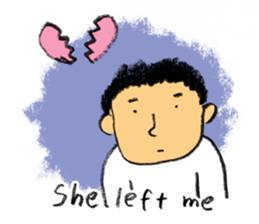 Pencil boy 2 (English) sticker #1870905