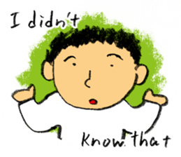 Pencil boy 2 (English) sticker #1870908