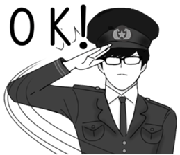 glasses police sticker sticker #1871456