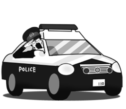 glasses police sticker sticker #1871478