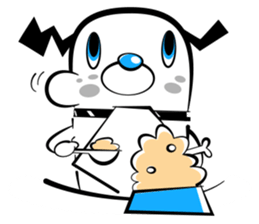 White dog? sticker #1871607