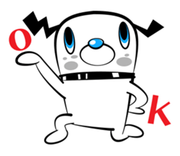 White dog? sticker #1871617