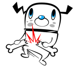 White dog? sticker #1871622