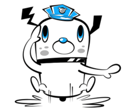 White dog? sticker #1871631