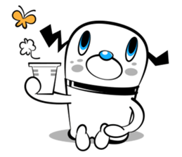 White dog? sticker #1871632