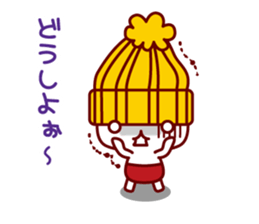 Melancholy knit hat!! sticker #1871664