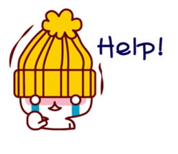 Melancholy knit hat!! sticker #1871669