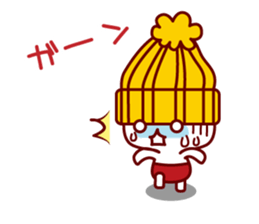 Melancholy knit hat!! sticker #1871671