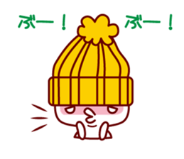 Melancholy knit hat!! sticker #1871679