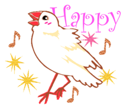 Life of Java sparrow's sticker #1872507