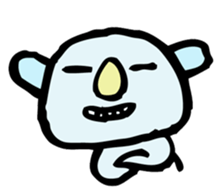 A koara studies hard sticker #1873878