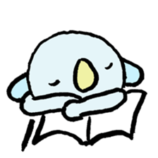 A koara studies hard sticker #1873883