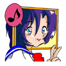 Girl over the monitor sticker #1874213