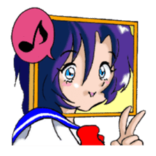 Girl over the monitor sticker #1874213