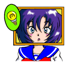 Girl over the monitor sticker #1874216