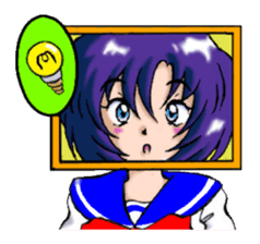 Girl over the monitor sticker #1874216