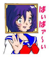 Girl over the monitor sticker #1874217