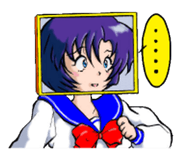 Girl over the monitor sticker #1874218