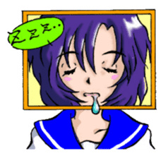 Girl over the monitor sticker #1874219