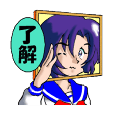 Girl over the monitor sticker #1874220