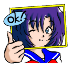 Girl over the monitor sticker #1874223