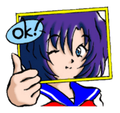 Girl over the monitor sticker #1874223