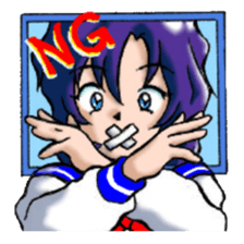 Girl over the monitor sticker #1874224