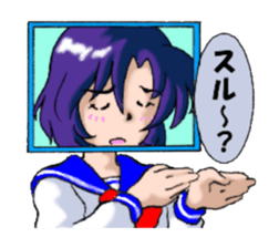 Girl over the monitor sticker #1874226