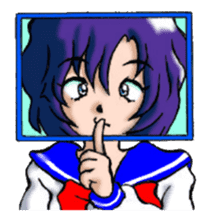 Girl over the monitor sticker #1874227