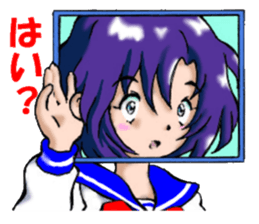 Girl over the monitor sticker #1874229