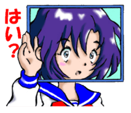 Girl over the monitor sticker #1874229